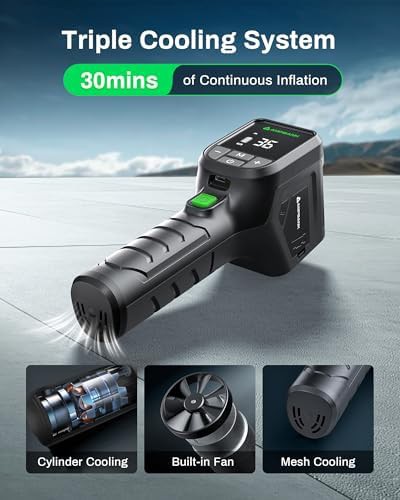 Compact Digital Tire Pump with LED Light — photo 5