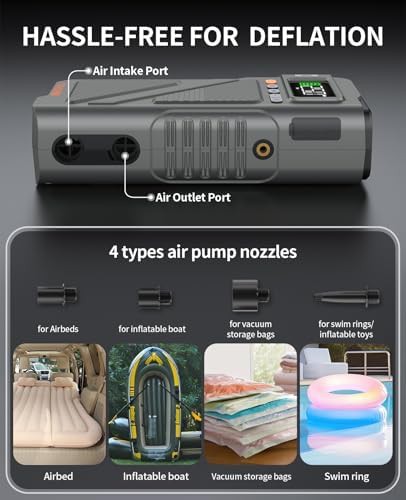 Jump starter with inflator and deflator — photo 4