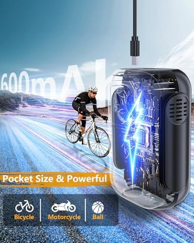 Mini Rechargeable Bike Pump with Presta Valve — photo 5