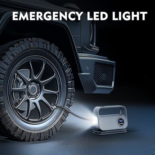 Gray 12V Digital Tire Pump with LED — photo 5