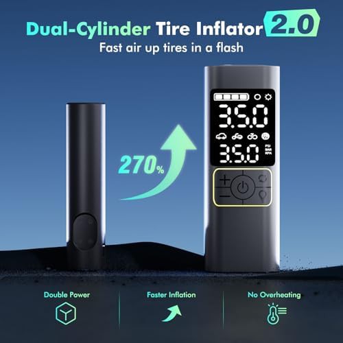 Dual Cylinder Cordless Inflator with Auto Shutoff — photo 2