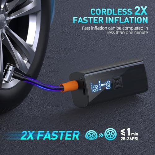 Fast inflation digital tire pump — photo 3