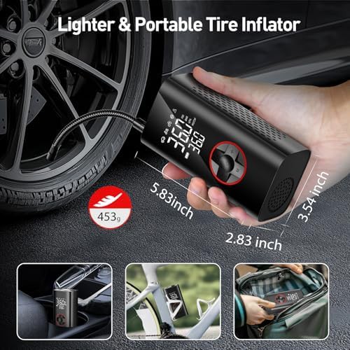 Cordless Pancake Style Tire Inflator — photo 5