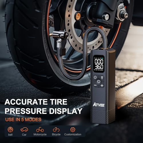 Fast inflating bike pump with digital display — photo 4