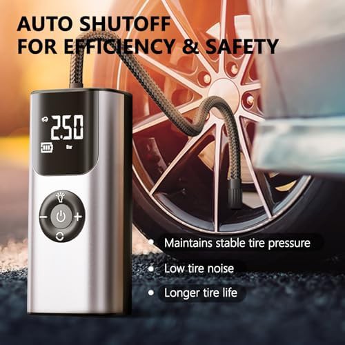 Mini cordless pump with digital gauge — photo 2