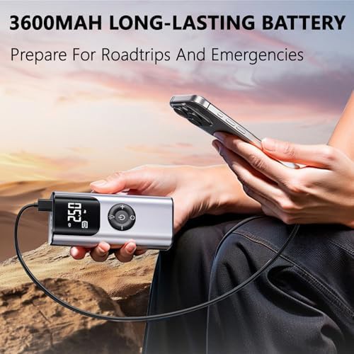 Mini cordless pump with digital gauge — photo 3