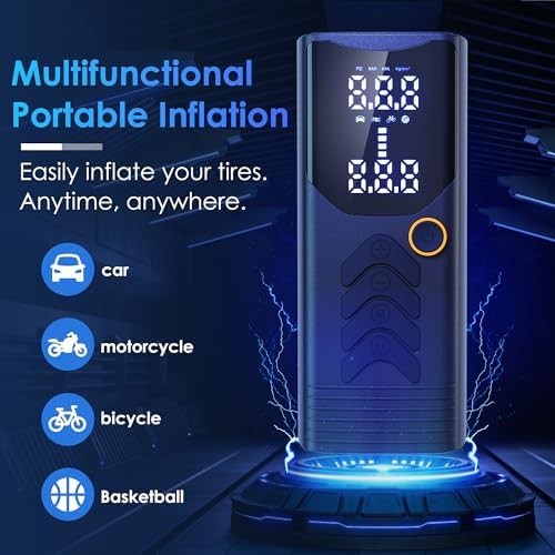 One Click Smart Cordless Tire Inflator — photo 2