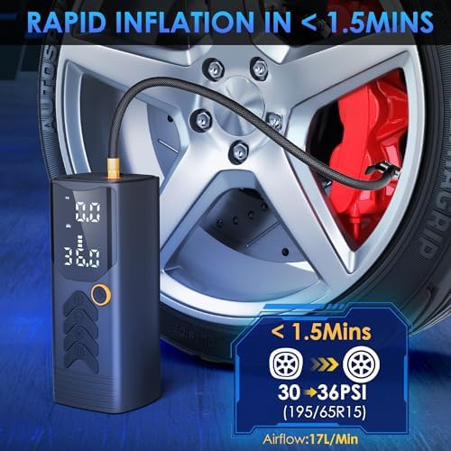 One Click Smart Cordless Tire Inflator — photo 3