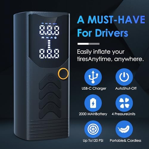 One Click Smart Cordless Tire Inflator — photo 5