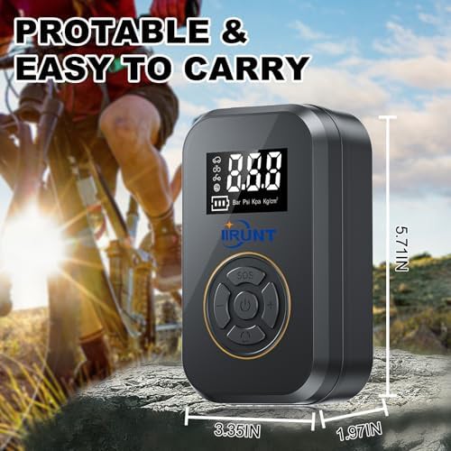 Portable Electric Air Pump with LED Light — photo 5