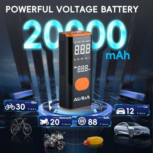 Portable air compressor with high capacity battery — photo 4