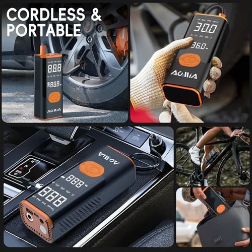 Portable air compressor with high capacity battery — photo 5