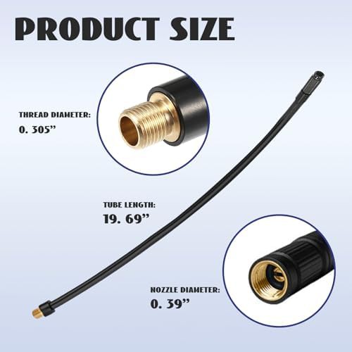 Universal brass screw thread extension tube — photo 5