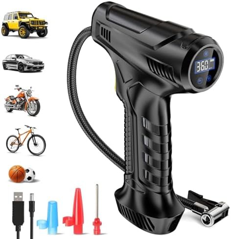 Rechargeable Automotive Air Pump with LED
