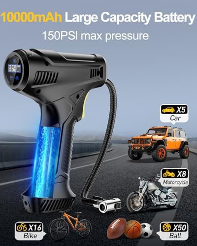 Rechargeable Automotive Air Pump with LED — photo 3