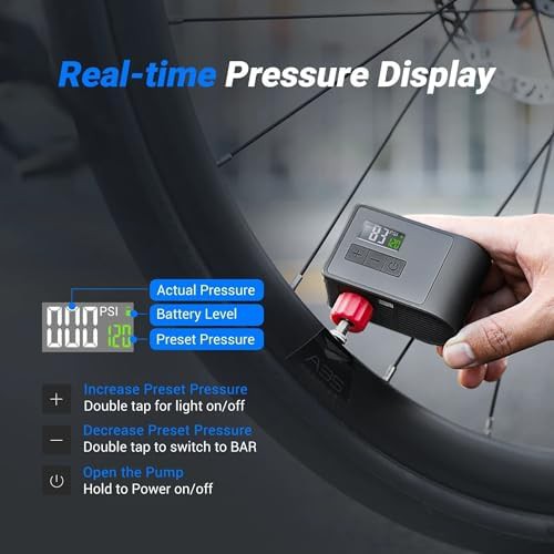 Mini electric rechargeable bike pump — photo 4