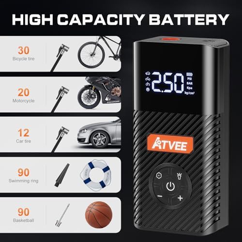 Portable electric road bike tire inflator — photo 3