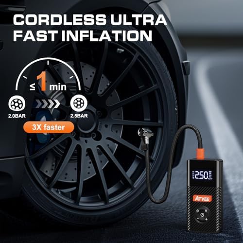 Portable electric road bike tire inflator — photo 5