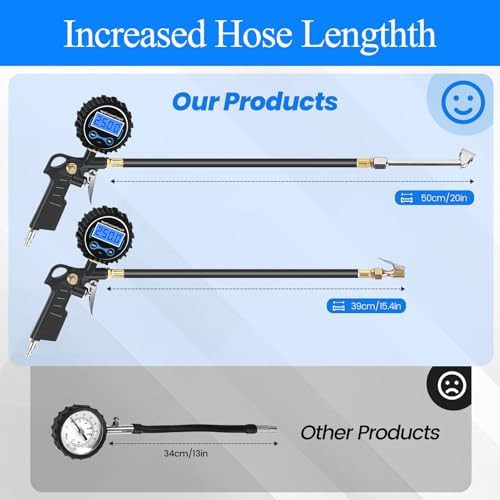 Heavy Duty Digital Tire Pressure Gauge Inflator — photo 3