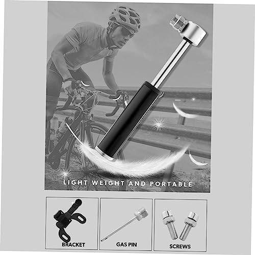 Black Manual Mini Bike Inflator — photo 3