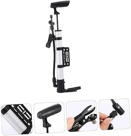 Silver Aluminum Alloy Portable Bike Pump — photo 5