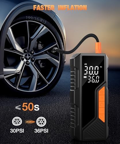 Portable air pump with integrated LED light — photo 2