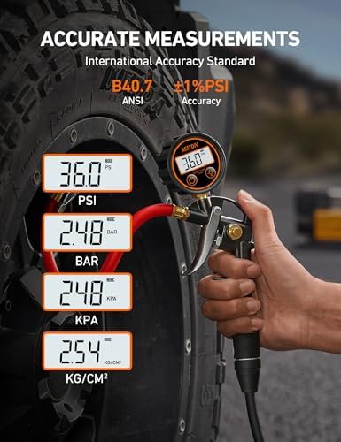 T1 heavy duty digital tire gauge — photo 3