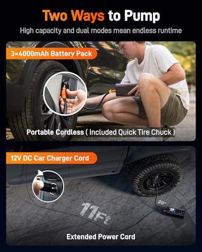 Heavy duty double cylinder portable compressor — photo 4