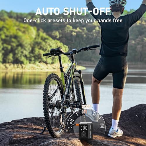 Black Portable Tire Inflator with Auto Shut Off — photo 3