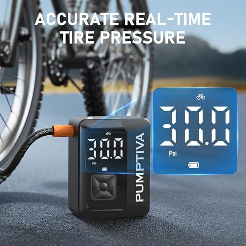 Black Portable Tire Inflator with Auto Shut Off — photo 4