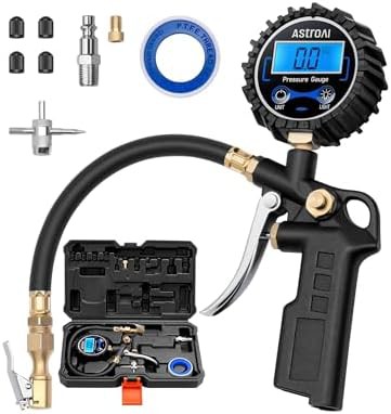 High precision digital tire inflator gauge