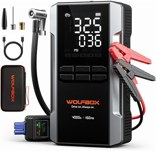 Jump starter and air compressor combo