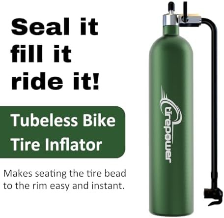 Dark green tubeless bicycle tire inflator — photo 3