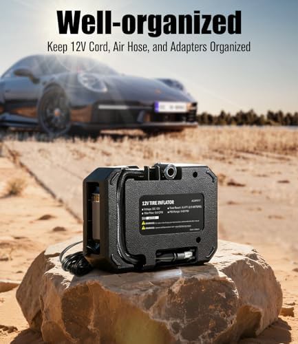 Avid power lightweight 12v tire inflator compressor — photo 4