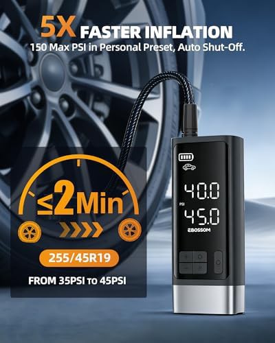 Dual Cylinder Portable Cordless Air Compressor — photo 3