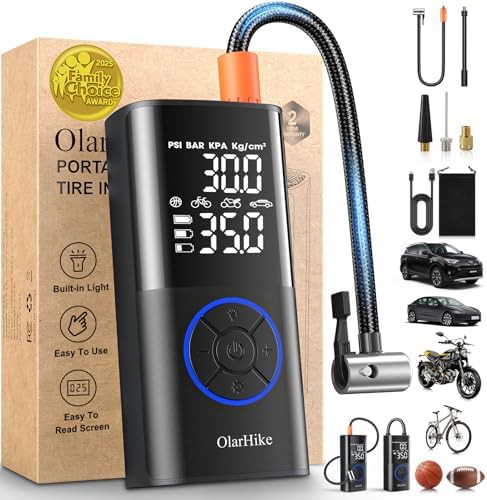 Cordless Inflator with Integrated Accessories