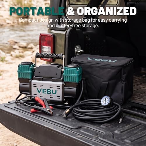 Heavy Duty Dual Cylinder 12V Air Compressor — photo 5