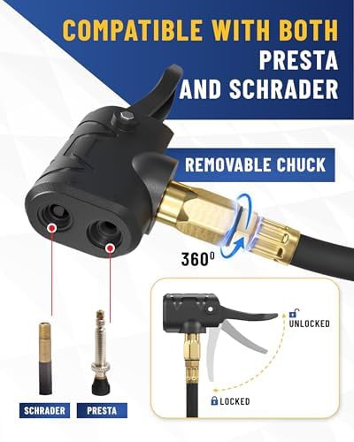 Presta valve adaptor air pump — photo 3