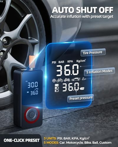 Portable air compressor with Type-C charging — photo 4