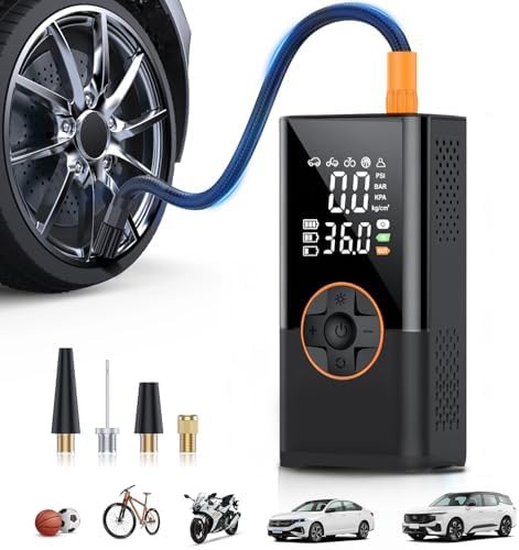 Cordless black digital air compressor 150 PSI