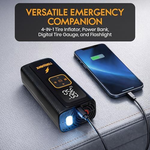 Cordless High Pressure Portable Car Inflator — photo 5