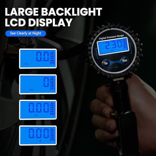 Digital tire gauge with quick release valve — photo 4