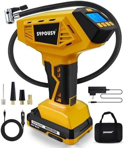 Cordless Portable Air Compressor with Dual Power