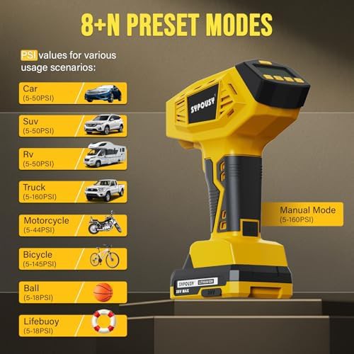 Cordless Portable Air Compressor with Dual Power — photo 4