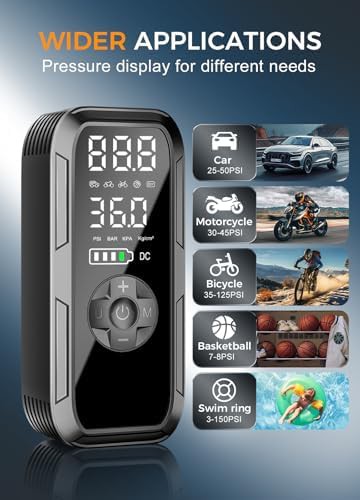 Cordless electric air pump with LCD — photo 3