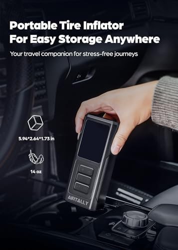 Dual screen portable car air pump — photo 3