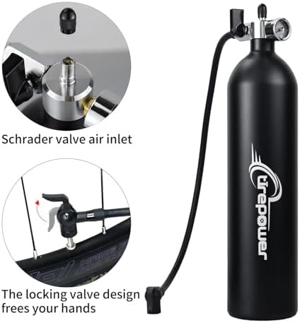 Tubeless bike tire booster with black gauge — photo 5