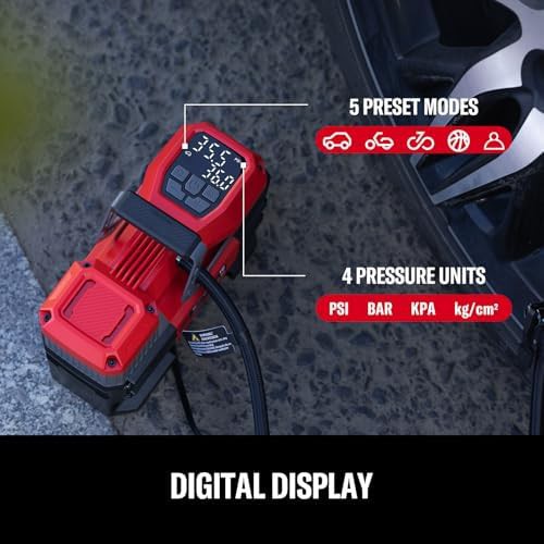 Portable 12V Digital Inflator with Auto Shutoff — photo 3