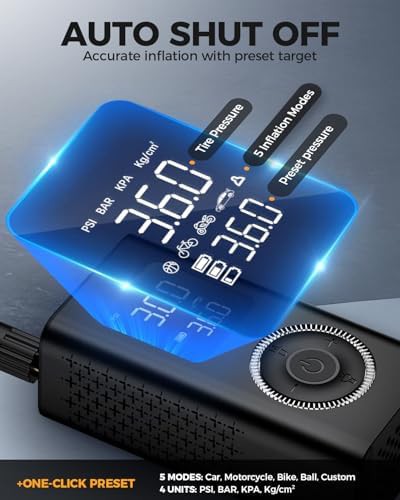 Type-C Rechargeable Smart Air Pump with LED — photo 3
