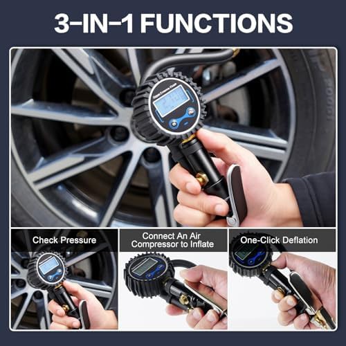 Digital Tire Pressure Gauge Inflator — photo 3